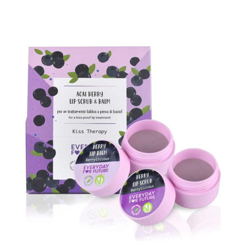 Acai Berry Lip Scrub & Lip Balm Kit