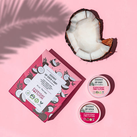 Coconut Lip Scrub & Lip Balm Kit