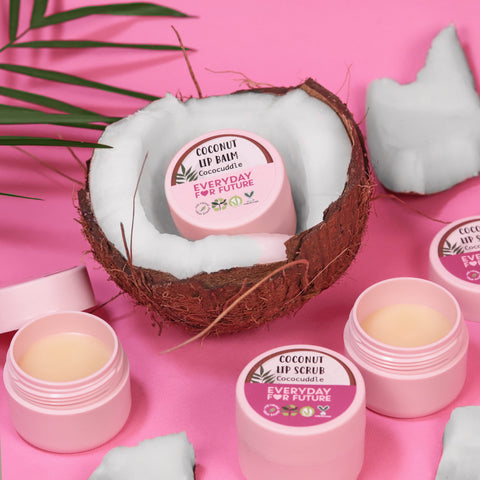 Coconut Lip Scrub & Lip Balm Kit