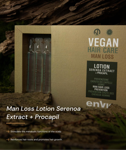 Vegan Hair Care Man Loss Lotion Serenoa Extract