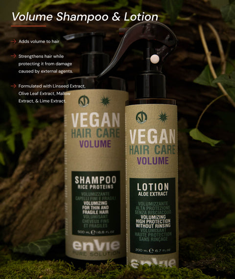 Shampoo volumizzante per la cura dei capelli vegano
