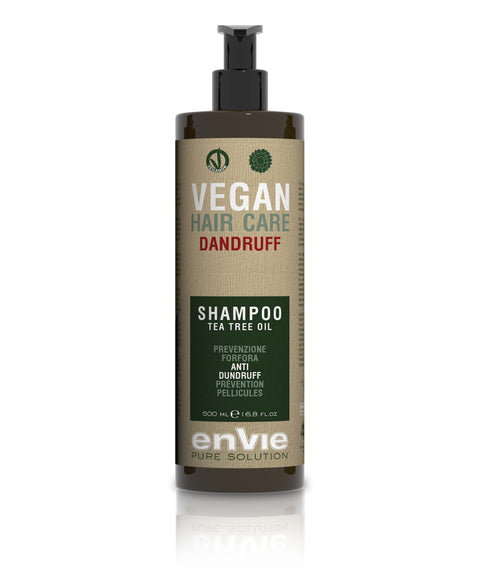 Shampoo antiforfora vegano per la cura dei capelli