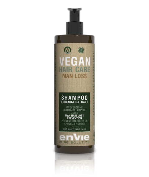 Shampoo vegano per la cura dei capelli uomo