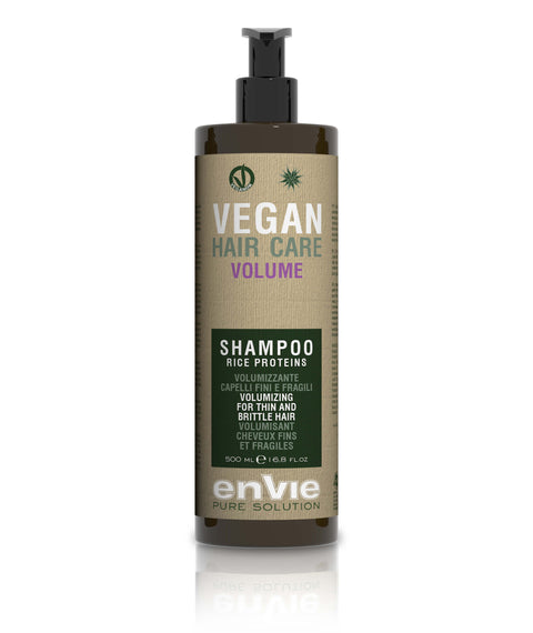 Shampoo volumizzante per la cura dei capelli vegano
